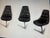 Black Leather and Steel Swivel Chairs from Chromcraft, 1966, Set of 3 For Sale - Image 8 of 8
