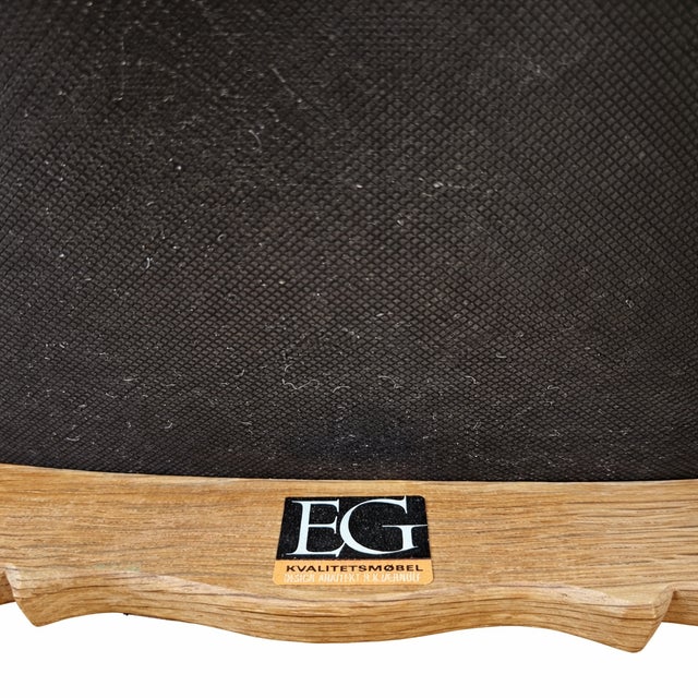 Beige Mid-Century Danish Oak Dining Chairs by Henning Kjærnulf, 1960s, Set of 6 For Sale - Image 8 of 12