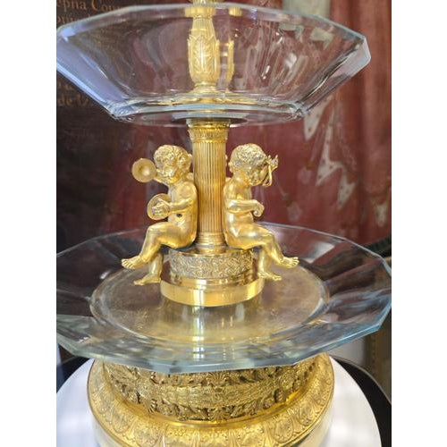 French Empire Ormolu and Cut Crystal Centerpiece from Thomire, 1810 For Sale - Image 6 of 16