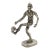 Vintage Italian Handmade Genuine Silver Soccer / Football Player Figurine Miniature Sculpture For Sale
