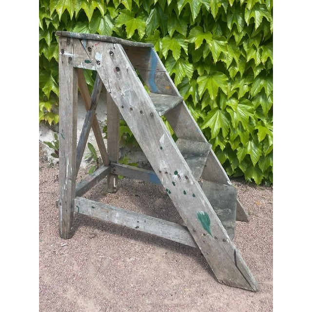 Vintage Step Ladder, 1950s For Sale - Image 4 of 10