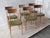 Vintage Scandinavian Italian Wooden Dining Chairs, 1960s, Set of 6 For Sale - Image 4 of 10