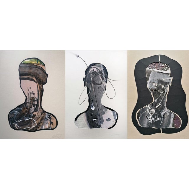 Early 21st Century Stefano Mazzolini, S3C, 2022, Acrylic & Collage on Paper For Sale - Image 5 of 5