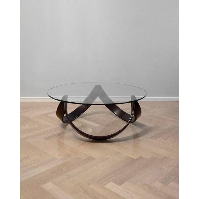 Mid-Century Modern Italian Bentwood Coffee Table, 1970s For Sale - Image 4 of 6