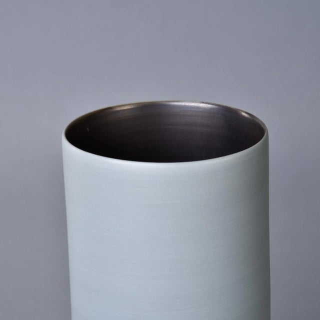 Ceramic New Rina Menardi Green Bamboo Canna 1 Vase For Sale - Image 7 of 8