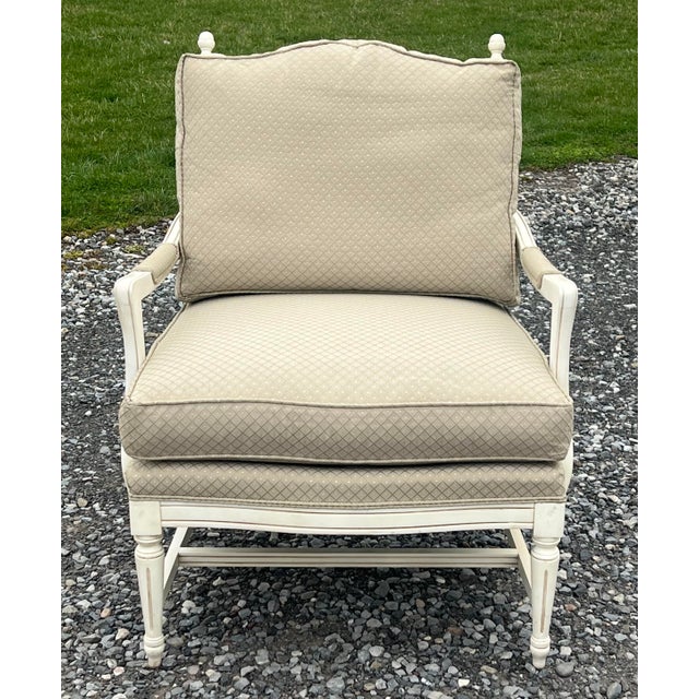 Ethan Allen Ladderback Bergere Chair Chairish