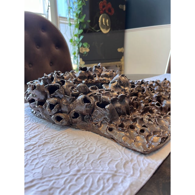 Mid-Century Modern Mid Century Biomorphic Pottery Coral Reef For Sale - Image 3 of 9