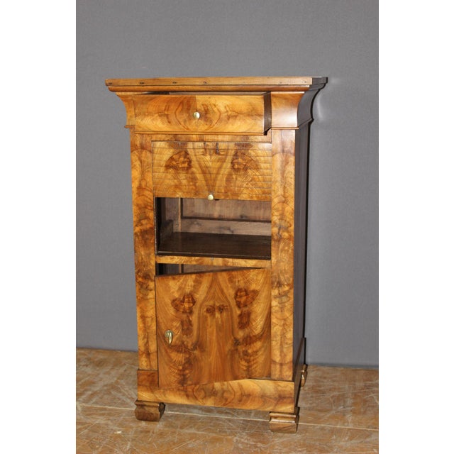 Antique Bedside Table in Walnut, 1800s For Sale - Image 6 of 13
