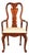 Thomasville Queen Anne Carved Solid Mahogany Armchair For Sale