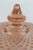 Glass Pink Depression Glass 3 Footed Candy Dish With Diamond Quilt Pattern Lid 4757b For Sale - Image 7 of 14