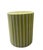 Contemporary Moroccan Handcrafted Resin & Wood Striped Cylinder Side Table For Sale - Image 4 of 8