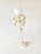 Italian Enamel White Leaf Tole Floor Lamp by Sergio Terzani, 1970s, in Very Good conditions. Designed 1970 to 1979 This...