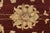 Textile Zielger Rug 8'1'' X 9'10'' Red Wool Traditional Hand-Knotted Oriental Carpet For Sale - Image 7 of 12