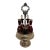 Late 19th Century Victorian Ruby Red Glass Cruet Caster Set With Silver-Plated Rotating Stand - 6 pcs For Sale
