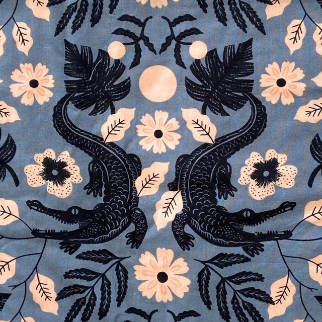 Alligator Quilt One of a Kind Twin Size Quilt for Your Bed For Sale - Image 4 of 10