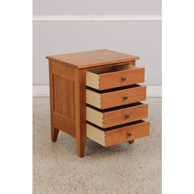 Gat Creek Cherry 4 Drawer Nightstand For Sale - Image 4 of 15