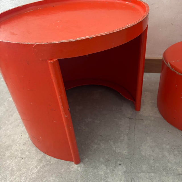 Vintage Cardboard Childrens Desk and Chair from Jean-Louis Avril, Set of 2 For Sale - Image 4 of 7