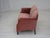 Vintage Danish Two-Seater Sofa in Salmon Pink Furniture Velour, 1950s For Sale - Image 16 of 18