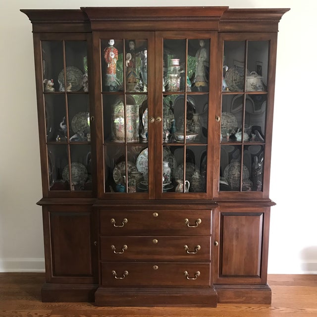 Classic Ethan Allen Court Breakfront Chairish