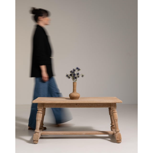 Provençal Oak Coffee Table, French Rustic Design, France, Circa 1970 For Sale - Image 10 of 11