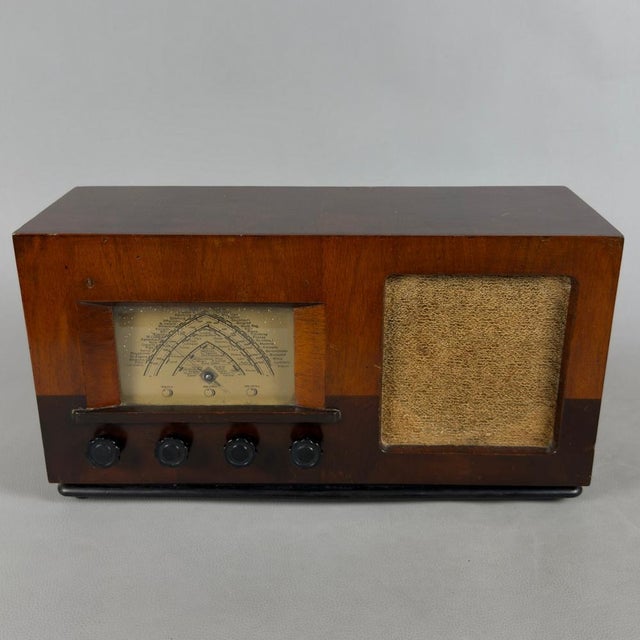 Vintage Type 113 B Wooden Tube Radio from Philips For Sale - Image 16 of 16