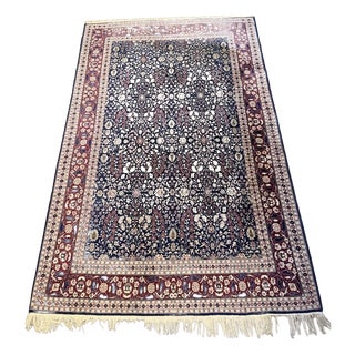 Vintage Hand-Knotted Kerman Rug For Sale