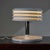 A Hungarian icon: chrome four-lamella metal table lamp from the 1970s designed by Borsfay Tamás. One of the most...