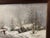 Hill Jean, Belgium Winter Landscape Man Alone Church in the Background, 1916, Oil on Canvas For Sale - Image 9 of 13