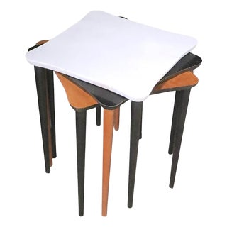 Set of Three Mid Century Stacking Tables For Sale