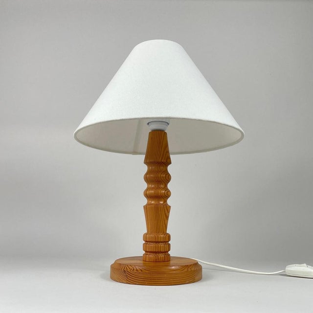 Pine Table Lamp, Sweden, 1970s For Sale - Image 11 of 12
