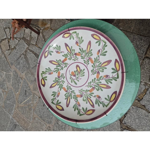 Mid-Century Modern Large Vintage Wall Plate, 1950s For Sale - Image 3 of 11