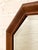 Vintage Mid-Century Modern Octagonal Walnut Wall Mirror For Sale In Los Angeles - Image 6 of 6