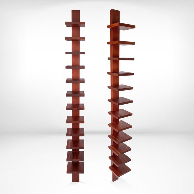 Wood Pilaster Wall Shelf by John Kandell for Källermo, 1989 For Sale - Image 7 of 7