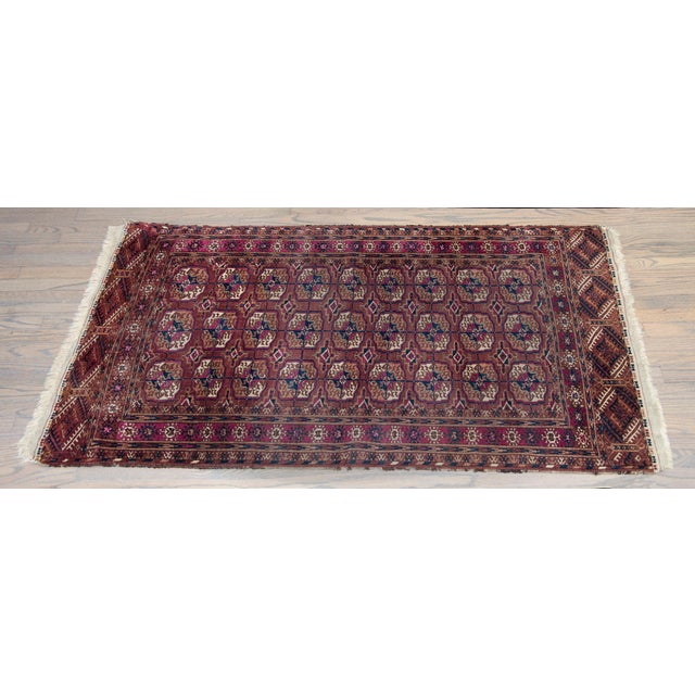 Tribal Early 20th Century Persian Tekeh Rug For Sale - Image 3 of 13