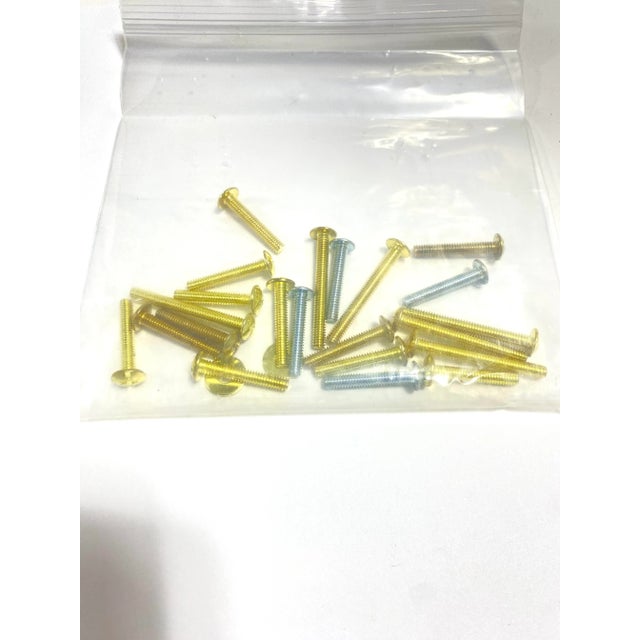 1980s Solid Brass Cabinet Pulls - Vintage Mid Century Drawer Handles - Hardware Set of 10 For Sale - Image 10 of 10