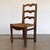 1940s 1940s French Carved Wood and Woven Chairs, Set of 4 For Sale - Image 5 of 12