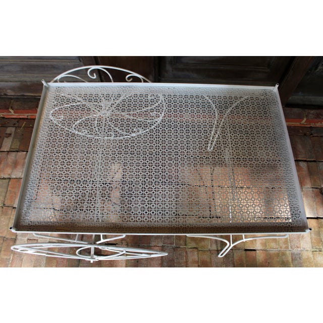 Mid 20th Century Mid-20th Century Wrought Iron Garden Cart For Sale - Image 5 of 5