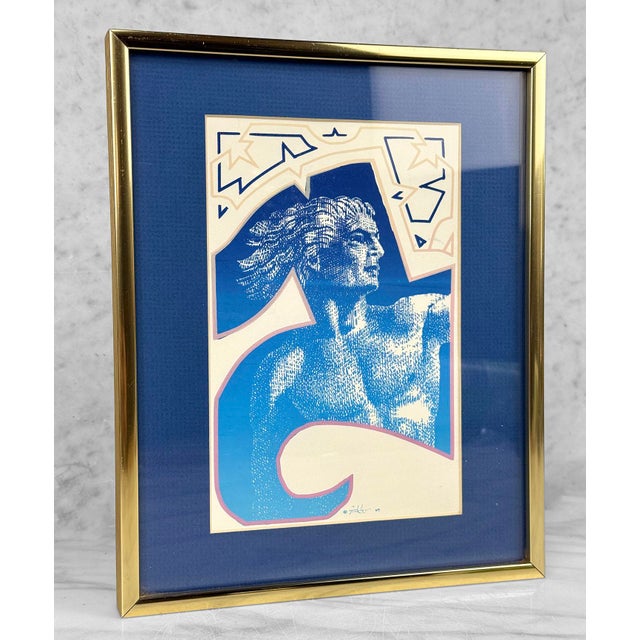1980s Vintage Postmodern Realism Alexander the Great Lithograph by Barrie Tinkler For Sale - Image 5 of 10