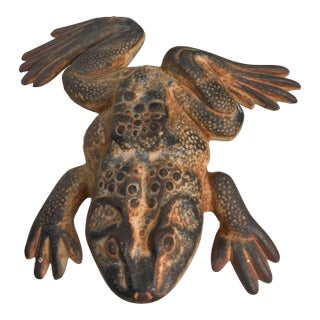 Virginia Metal Crafters Iron Frog For Sale
