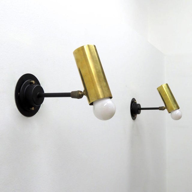 1950s Pair of Boris Lacroix Wall Lights, 1950 For Sale - Image 5 of 10
