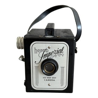 Vintage Herco Imperial 620 Snap Shot Box Art Deco Camera For Sale