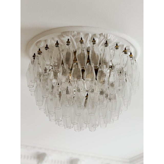 Murano Glass Plafond Flush Mount in the style of Carlo Scarpa For Sale - Image 10 of 10