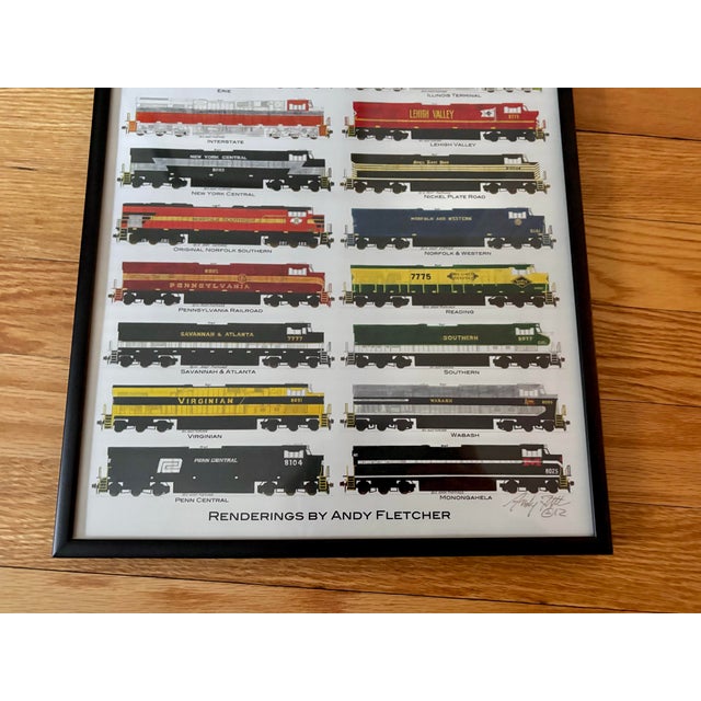 Norfolk and Southern Locomotive Original Poster, Framed For Sale - Image 6 of 7