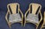 Mid-Century Modern MCM Style Fan Back Bamboo & Rattan Armchairs – Set of 4 For Sale - Image 3 of 18