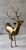 Large Vintage Solid Brass Stag For Sale In Austin - Image 6 of 8
