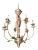 Large Carved Parrot & Brass Chandelier For Sale