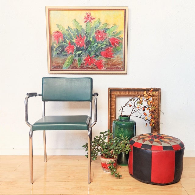 Mid-Century Chrome-Plated Armchair, 1950s For Sale - Image 6 of 7