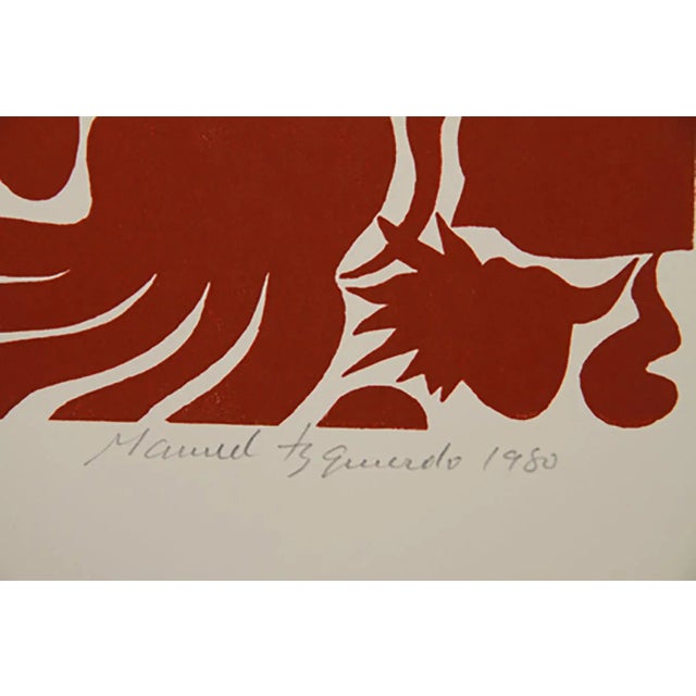 Artist: Manuel Izquierdo Title: Marine Garden, Red Year:1980 Medium: Woodcut Edition: 100 Size: 30 x 22 inches [76.2 x...