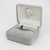 1.3ct Emerald Ring W Earth Mined Diamonds in Solid 14k Yellow Gold Pear Shape Size 6.75 For Sale In Columbus - Image 6 of 6