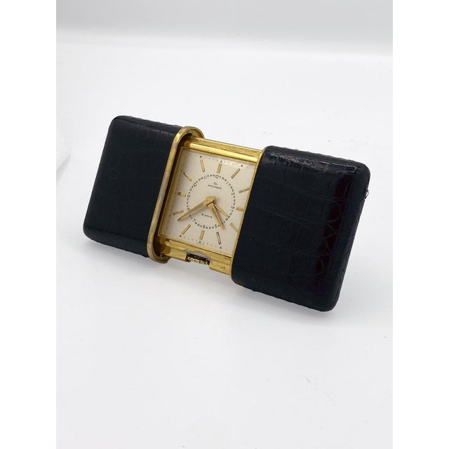 Large 895 Ermeto Pullman 8-Day Travel Watch from Movado, 1940s For Sale - Image 4 of 10